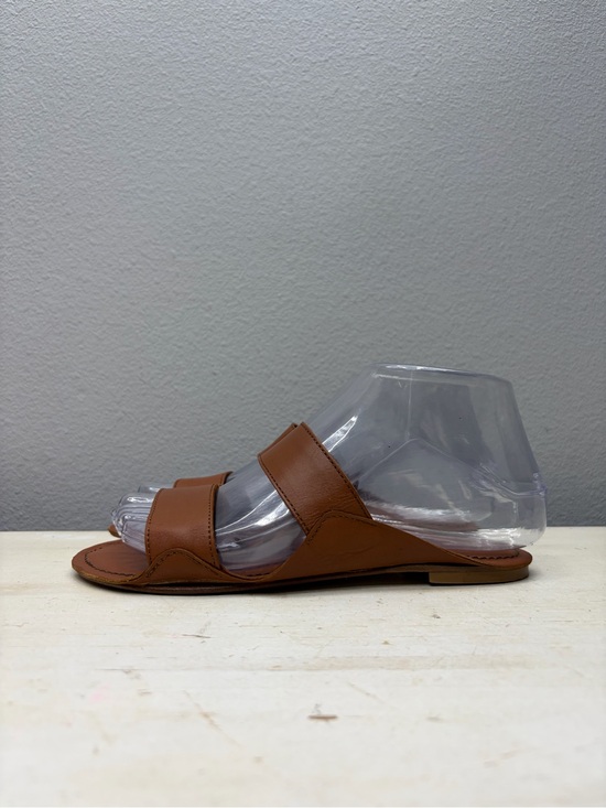 Jamie Haller Shoes - Jamie Haller Brown Leather Slide Sandals Size 36